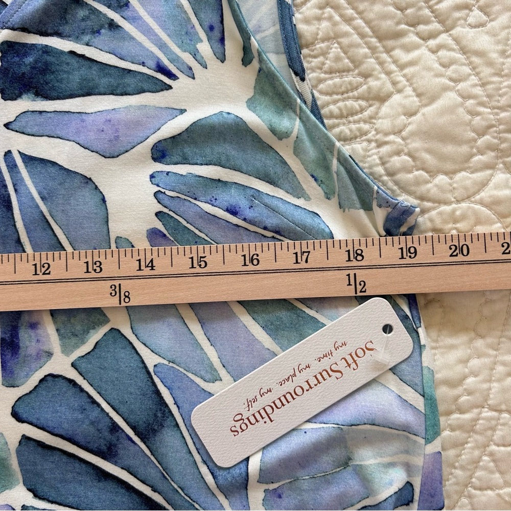 NWT Soft Surroundings Women’s sz L Maxi Dress Coastal Preppy Resort Luxury Knit - Picture 10 of 11